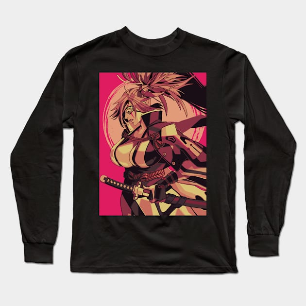 Baiken Guilty Gear Long Sleeve T-Shirt by abdul rahim